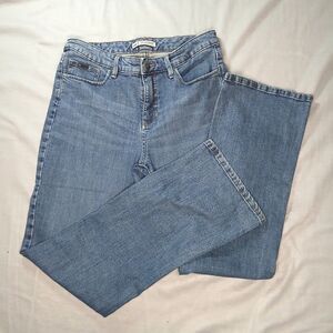 Lee Natural Bootcut Just Below Waist Jeans Stretch Denim Pants Pockets Womens 10